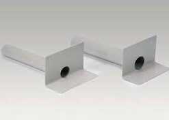 S-Scupper PVC 125 világosszürke oldalkifolyó egység = 1 db 490 mm csőhossz, 5 °-os lejtés