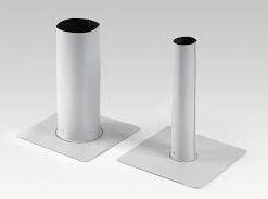 S-Scupper PVC 110 világosszürke oldalkifolyó egység = 1 db 490 mm csőhossz, 5 °-os lejtés